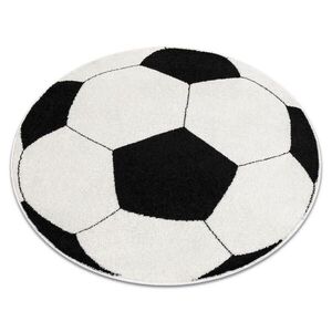 rugsX KOBEREC SILVER okrúhly PIŁKA futbalový čierno - biely 80 cm vyobraziť