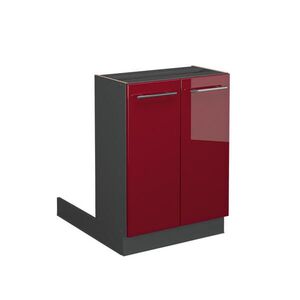 Vicco KUCHYNSKÝ OSTROVČEK Fame-Line Bordeaux vysoký lesk 60 cm bez pracovnej dosky vyobraziť