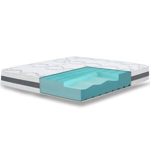 The White Stone ORTOPEDICKÝ Matrac 110x205 cm Stredná Tvrdosť | Výška 16 cm | Hypoalergénny a Priepustný Materiál | Ergonomické a Samoprispôsobivé Vla vyobraziť