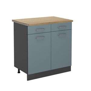 Vicco KUCHYNSKÁ SPODNÁ SKRINKA R-Line Modrošedá 80 cm , AP Oak vyobraziť