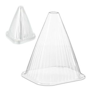 Relaxdays ZVON Transparentný 10-ks-set PET vyobraziť
