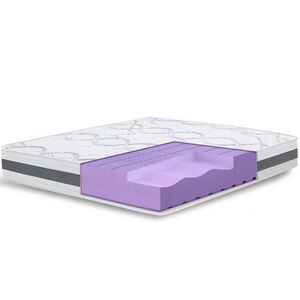 The White Stone ORTOPEDICKÝ Matrac 110x175 cm Stredná Tvrdosť | Výška 25 cm | Hypoalergénny a Priepustný Materiál | Ergonomické a Samoprispôsobivé Vla vyobraziť