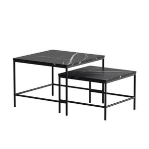 Vicco SÚPRAVA KONFERENČNÉHO STOLÍKA Ramio Čierny mramor 60 x 60 cm 2 časti vyobraziť