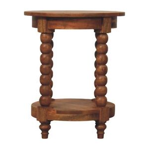 Artisan Furniture PRÍRUČNÝ stolík s povrchovou úpravou Golden Teak, 1 otvorená polica v strede, hnedý vyobraziť