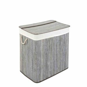WohnDirect KOŠÍK na bielizeň s vekom BAMBOO vyobraziť