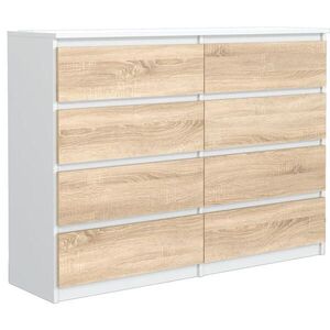 RAUMHIRSCH FURNITURE KOMODA Biela, Sonoma 120/102/39 vyobraziť