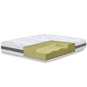 The White Stone ORTOPEDICKÝ Matrac 135x220 cm Stredná Tvrdosť | Výška 20 cm | Hypoalergénny a Priepustný Materiál | Ergonomické a Samoprispôsobivé Vla vyobraziť
