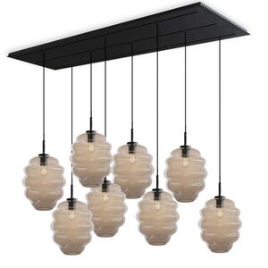 s.luce ECHOS jedálenská stolová lampa 8 svetiel 200cm 3-radová Ø 25cm vyobraziť