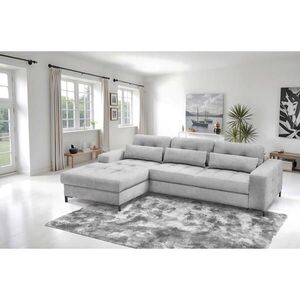 MID.YOU ROHOVÁ SEDAČKA, textil, svetlosivá vyobraziť