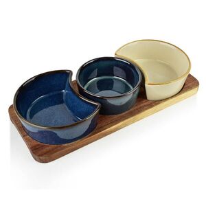 Mondex SERVÍROVACIE misky Modern Kitchen Blue 26, 5/11/5 cm Porcelánové vyobraziť