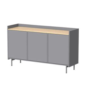 Vicco KOMODA Velina Šedá 140 x 82 cm so 6 priehradkami vyobraziť