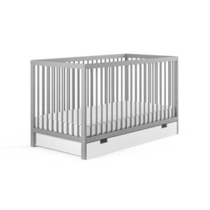Kids Collective DETSKÁ POSTEĽ so zásuvkou a matracom 60x120 cm v sivej farbe vyobraziť