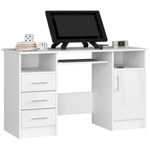 RAUMHIRSCH FURNITURE PÍSACÍ STÔL Biela, lesklá biela 74/124/52 vyobraziť