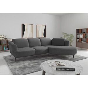 Sit & More ROHOVÁ SEDAČKA, textil, tmavosivá vyobraziť