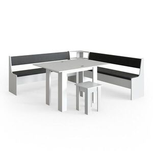 Vicco ROHOVÁ LAVICOVÁ SKUPINA Roman biely 210 x 210 cm so stolom vyobraziť
