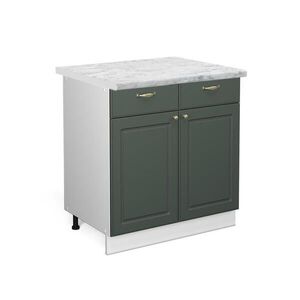 Vicco KUCHYNSKÁ SPODNÁ SKRINKA Fame-Line Zelený a zlatý vidiecky dom 80 cm , AP Marble vyobraziť