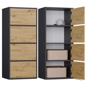 RAUMHIRSCH FURNITURE KOMODA Antracit, Artisan 50/119/40 vyobraziť