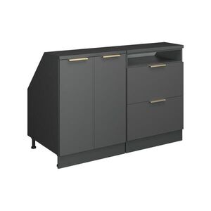 Vicco KUCHYNSKÁ SKRIŇA PRE ŠIKMÉ STRECHY R-Line Antracitové zlato 120 cm Súprava 2 korpusov skrine hĺbka 60 cm vyobraziť