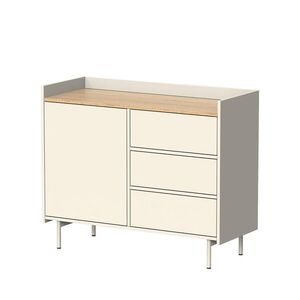 Vicco KOMODA Velina krém 100 x 82 cm s 3 zásuvkami a 1 dvierkami vyobraziť