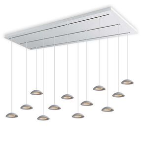 s.luce SANTA Air LED lampa do jedálne 12 svetiel 200cm 3-radová vyobraziť