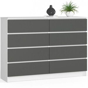 RAUMHIRSCH FURNITURE KOMODA Biela, grafitovo šedá 99/138/40 vyobraziť