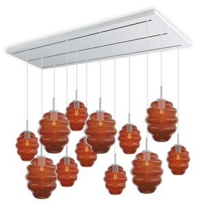 s.luce ECHOS lampa do jedálne 12 svetiel 200cm 3-radová Ø 18/25cm vyobraziť