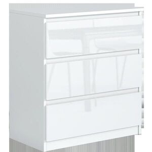RAUMHIRSCH FURNITURE KOMODA Biela, lesklá 70/79/39 vyobraziť