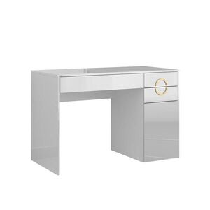 Vicco STÔL Adela Biely vysoký lesk 115 x 55 cm s 3 zásuvkami vyobraziť