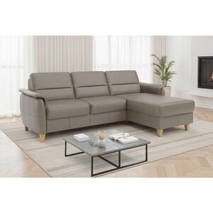Sit & More ROHOVÁ SEDAČKA, textil, koža, sivá vyobraziť