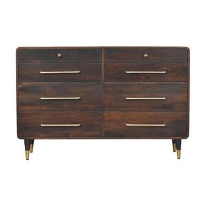 Artisan Furniture KOMODA s elegantnou povrchovou úpravou Velvet Mocha, 6 zásuviek, tmavohnedá vyobraziť