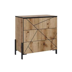 Vicco KOMODA Hatto dub 78 x 76.8 cm s 3 zásuvkami vyobraziť