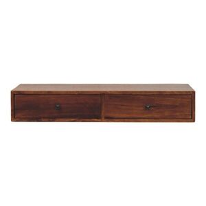 Artisan Furniture NÁSTENNÁ konzola Lunar Chestnut, 2 zásuvky, tmavohnedá vyobraziť