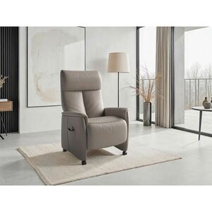 Sit & More RELAXAČNÉ KRESLO, koža, sivá vyobraziť