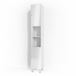 Vicco KÚPEĽŇOVÁ SKRINKA Fynn Biely vysoký lesk 30 x 190 cm vyobraziť