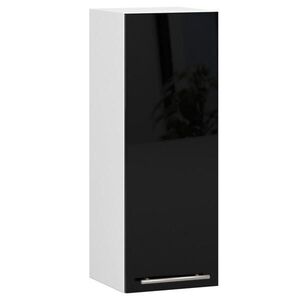 RAUMHIRSCH FURNITURE ZÁVESNÁ SKRÍŇ Biela, Čierna lesklá 72/30/30 vyobraziť
