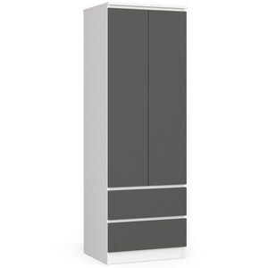 RAUMHIRSCH FURNITURE SKRÍŇ Biela, grafitovo šedá 180/60/51 vyobraziť