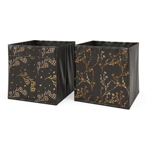 Vicco SKLADACÍ BOX Čierna/zlatá (kvetinová) 30 x 30 cm Sada 2 kusov Možnosť 2 vyobraziť