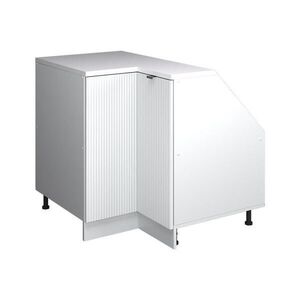 Vicco ROHOVÁ KUCHYNSKÁ SKRIŇA PRE ŠIKMÉ STRECHY R-Line Biele zvlnenie 75.6 cm s 1 dverami, korpus skrine hĺbka 60 cm vyobraziť