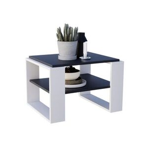 CraftPAK KONZOLOVÝ STOLÍK z drevotriesky, obdĺžnikový, stabilný, čierno-biely, 44/54/63 cm vyobraziť