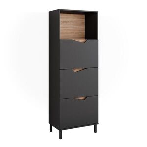 Vicco KOMODA Marelle Antracit/Artisan 60 x 169.5 cm so 4 priehradkami vyobraziť