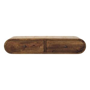 Artisan Furniture ZAOBLENÝ nástenný konzolový stolík s 2 zásuvkami vyobraziť