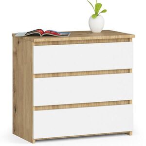 RAUMHIRSCH FURNITURE KOMODA Dub Artisan, biela 57/60/35 vyobraziť