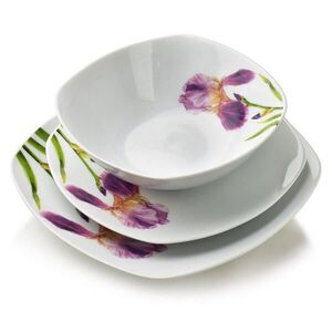 Mondex SADA 18 kusov jedálenského riadu Lea, bronz, 30/30/20 cm, porcelán vyobraziť