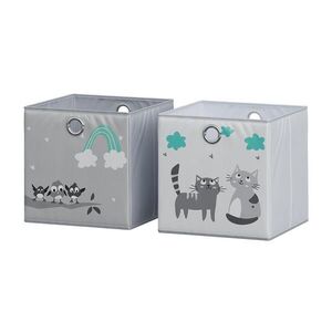 Vicco SKLADACÍ BOX Sivá (mačky a vtáky) 30 x 30 cm (motív mačiek a vtákov) vyobraziť