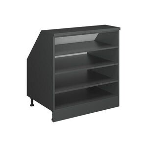 Vicco KUCHYNSKÁ SKRIŇA PRE ŠIKMÉ STRECHY R-Line antracitová 80 cm s 4 priehradkami, korpus skrine hĺbka 60 cm vyobraziť