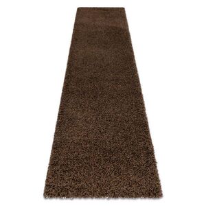 rugsX BEHÚŇ SOFFI shaggy 5cm hnedá - do kuchyne, predsiene, chodby, haly 60/250 cm vyobraziť