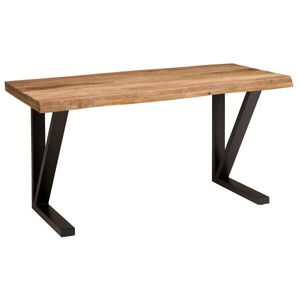 Livetastic PÍSACÍ STÔL, prírodná farba, čierna, 160/80/76 cm vyobraziť