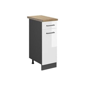 Vicco KUCHYNSKÁ SPODNÁ SKRINKA R-Line Biely vysoký lesk 30 cm , AP Oak vyobraziť