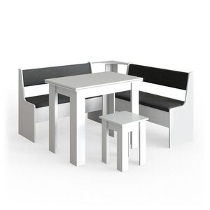 Vicco ROHOVÁ LAVICOVÁ SKUPINA Roman biely 150 x 150 cm so stolom vyobraziť