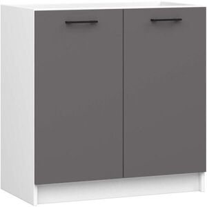 RAUMHIRSCH FURNITURE SPODNÁ SKRÍŇ Biela, grafitovo šedá 82/80/46 vyobraziť